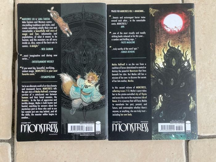Monstrous vol 1 & 2 Comic Book set