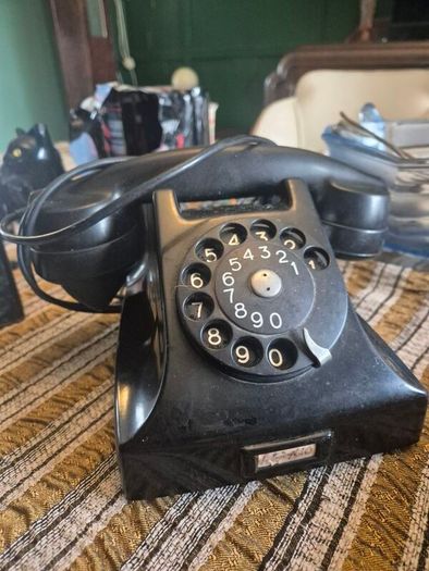 Vintage Ericsson Bakelite Rotary  Desk telephone