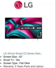 Lg 42inch Smart C5 Series Oled
