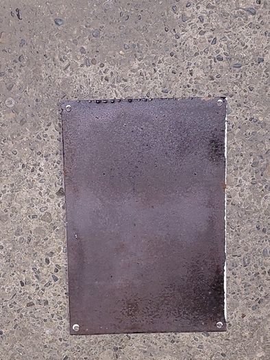 Irish antique style Enamel and Metal Sign. Licensed to Sell Stamps