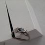 Vintage ring with onyx stone and marcasite stones Image 5