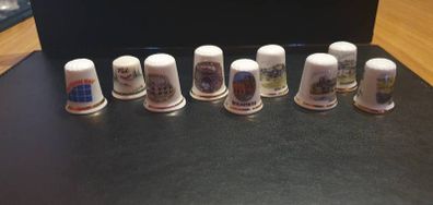 Collection of Fine Bone China Thimbles