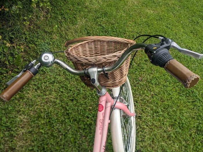 Girls pink Vintage Pro Bike with basket
