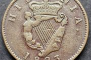 Ireland Hibernia 1823 Half Penny coin