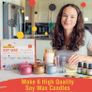 Aromatherapy Candle Making Kit for Adults - Make Your Own Candles Craft Sets for Adults - Craft Gifts for Women & Arts and Crafts for Adults - Relaxing Jasmine, Gardenia & Vanilla Scent (FREE POSTAGE) Image 2