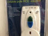Double Pole RCD Adapter Plug Socket