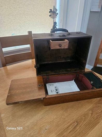Sewing Machine Case and Base.