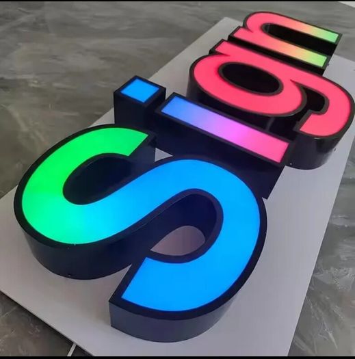 RGB Colour-Changing LED Letters - Custom Front-Lit 3D Signage