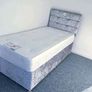 Brand New Stylish single Divan Beds.. Multiple Options Of Headboards. Tufted Memory Foam Mattresses Available. Drawers Storage Available Image 3