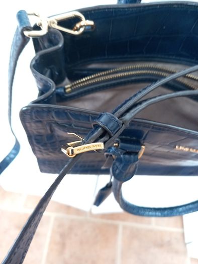 Michael Kors Navy Leather Bag