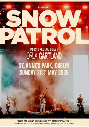 Snow Patrol 31st May St Anne's Park