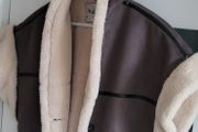 K-ZELL faux fur sleeveless aviator gilet Sz M (Fit 10-14UK) - Rrp 119 (New)