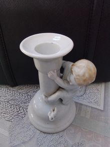 White Candleholder
