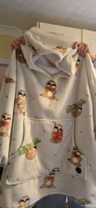 Super cute oversized sloth blanket hoodie