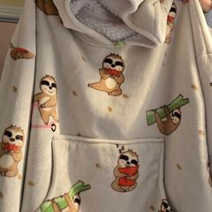 Super cute oversized sloth blanket hoodie