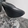 Black Swivel Bar Stool with Chrome Base Good Condition Image 3