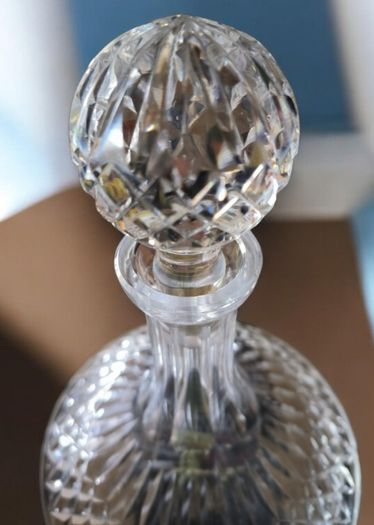 Vintage Waterford Crystal Lismore Large Ships Decanter Mint Gothic Mark