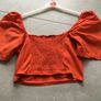 Ladies Orange top. Size L/ 14 Pull&Bear make Image 3