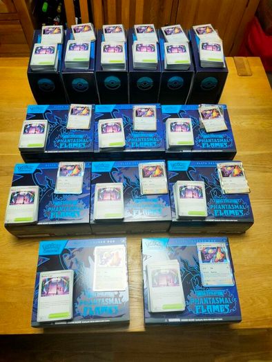 Phantasmal Flames ETBs Open - Full set Holos and base cards