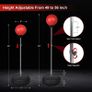 _Punching Bag with Stand for Adults Kids, Dprodo Adjustable Speed Reflex Training Bag Plus Boxing Gloves, Workout Punch Set for Home Gym Image 4