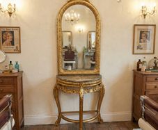 Console table and Mirror
