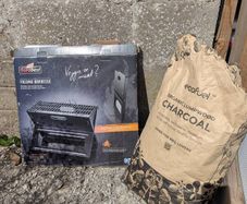 Free folding BBQ and charcoal