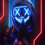 Scary LED Halloween Mask, Light up Mask Cosplay, LED Rave Face Mask Costume 3 Lighting Modes, Halloween Face Masks for Men Women Kids Image 2