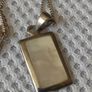 Sterling silver mother of pearl pendant necklace Image 2