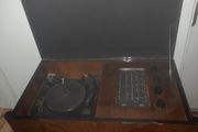 Antique Garrard Walnut Radiogram Model RC 80 Automatic Record Changer