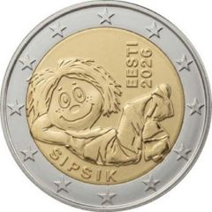 Estonia 2 Euro Commemorative Coin 2026 - Sipsik. Uncirculated.