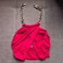Red Chain Wrap Over Top with gold chain, size 10 Image 5