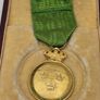 Sweden Gold Medal 1772 Order of Vasa Medal on Green Ribbon Very Rare Medal Image 5