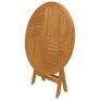 5 Piece Garden Dining Set Solid Teak Wood Image 2