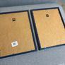 2 Blue Frame Floral Wall Art Image 2