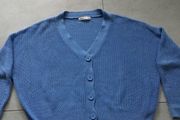 Ladies Stradivarius blue short cardigan. Size M 12/14