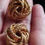 Vintage Knot Clip-On Earrings. Image 2