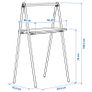 Folding table, black, 59x35 cm - IKEA Image 3