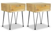 Bedside Cabinets 2 pcs 40x30x50 cm Solid Teak