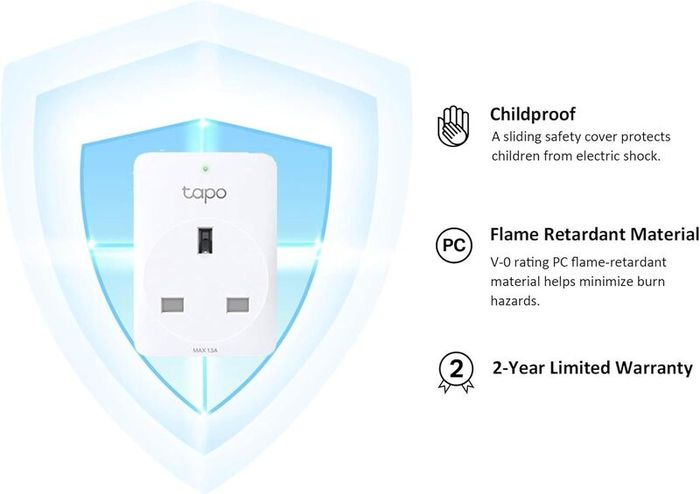 (2-Pack) Smart Plug, Wi-Fi Plug, App Remote Control, Alexa Plug, Voice Control with Alexa & Google, Away Mode, Scheduling & Timer, Device Sharing, Easy Set Up, Multiple Safety Guarantees