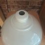 Vintage style cream enamel light shade Industrial Image 2
