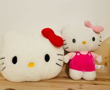 Hello Kitty pillow and soft toy