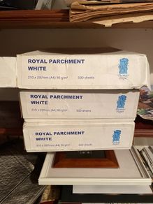 Parchment printing paper white 90gsm