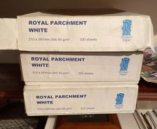 Parchment printing paper white 90gsm