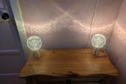 2 x Newbridge silver plated lamps