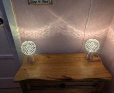 2 x Newbridge silver plated lamps