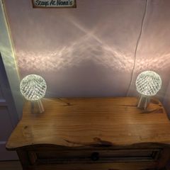 2 x Newbridge silver plated lamps