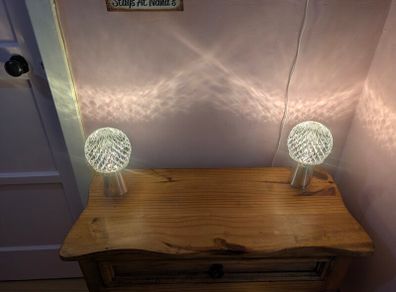 2 x Newbridge silver plated lamps