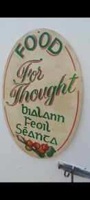 Large  food for taught timber sign