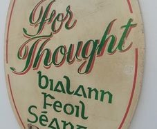 Large  food for taught timber sign
