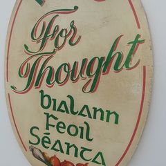 Large  food for taught timber sign